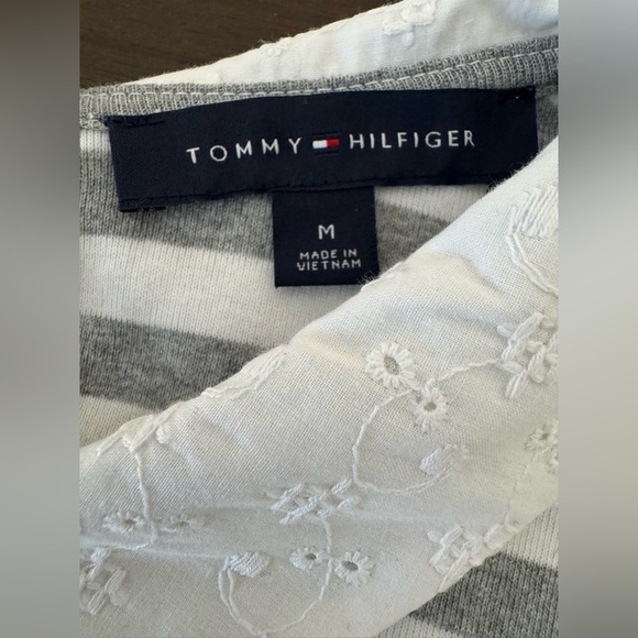 Tommy Hilfiger Gray and White Striped Polo
(Listing #45) - Picture 9 of 11